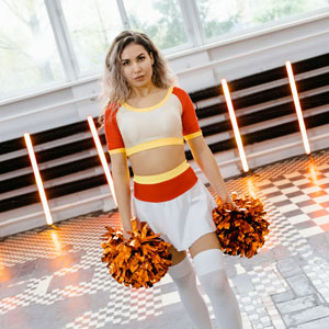 pom-pom girl cheerleader